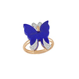 BLUE BUTTERFLY STATEMENT RING