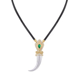 EMERALD HORN PENDANT