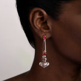 GLASS COLUMN EARRINGS