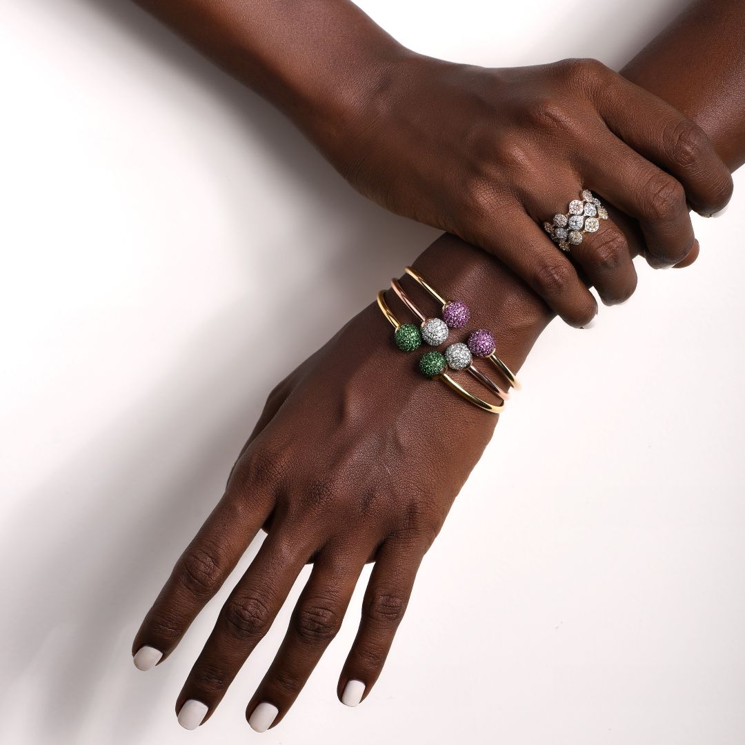 GLOW BALL BRACELET IN GREEN – Fine Jewellery - Main Image