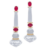 GLASS COLUMN EARRINGS