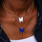 BUTTERFLY PENDANT WITH CORD