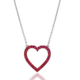 HEART PENDANT RUBY BIG