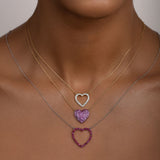 HEART PENDANT RUBY BIG